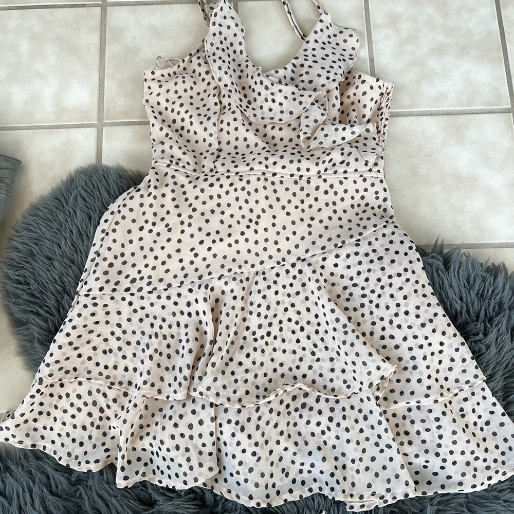 Ruffle crossover romper